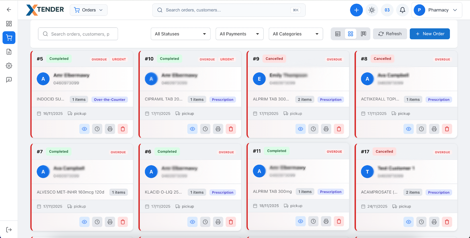 Xtender Order Management